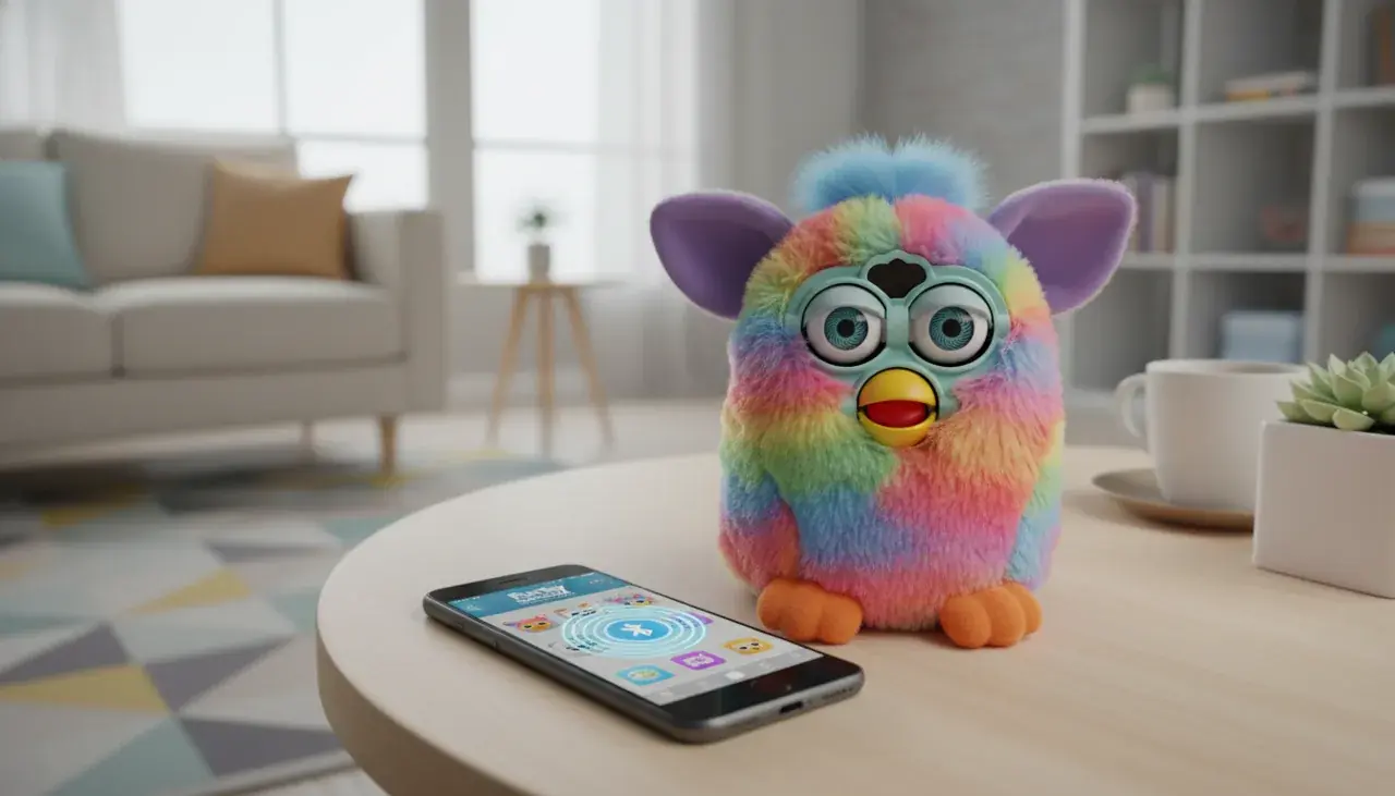 Furby connect with smartphone showing Bluetooth connection