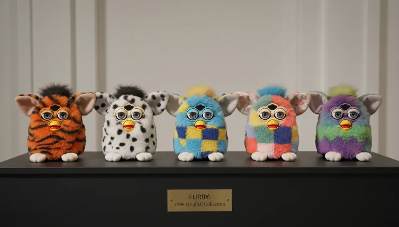 Collection of original 1998 Furby in different color variations