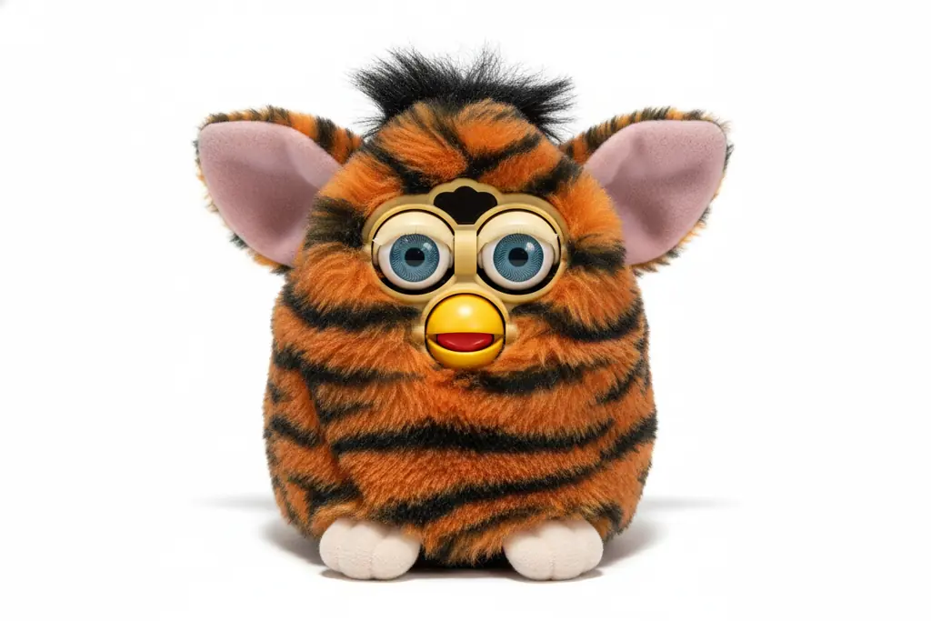 Classic 1998 Furby with mechanical eyes and original fur design