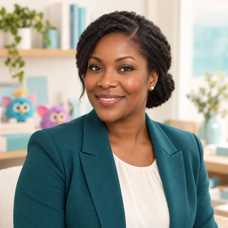 AI-generated author avatar for Alisia Wilson, wearing a teal blazer