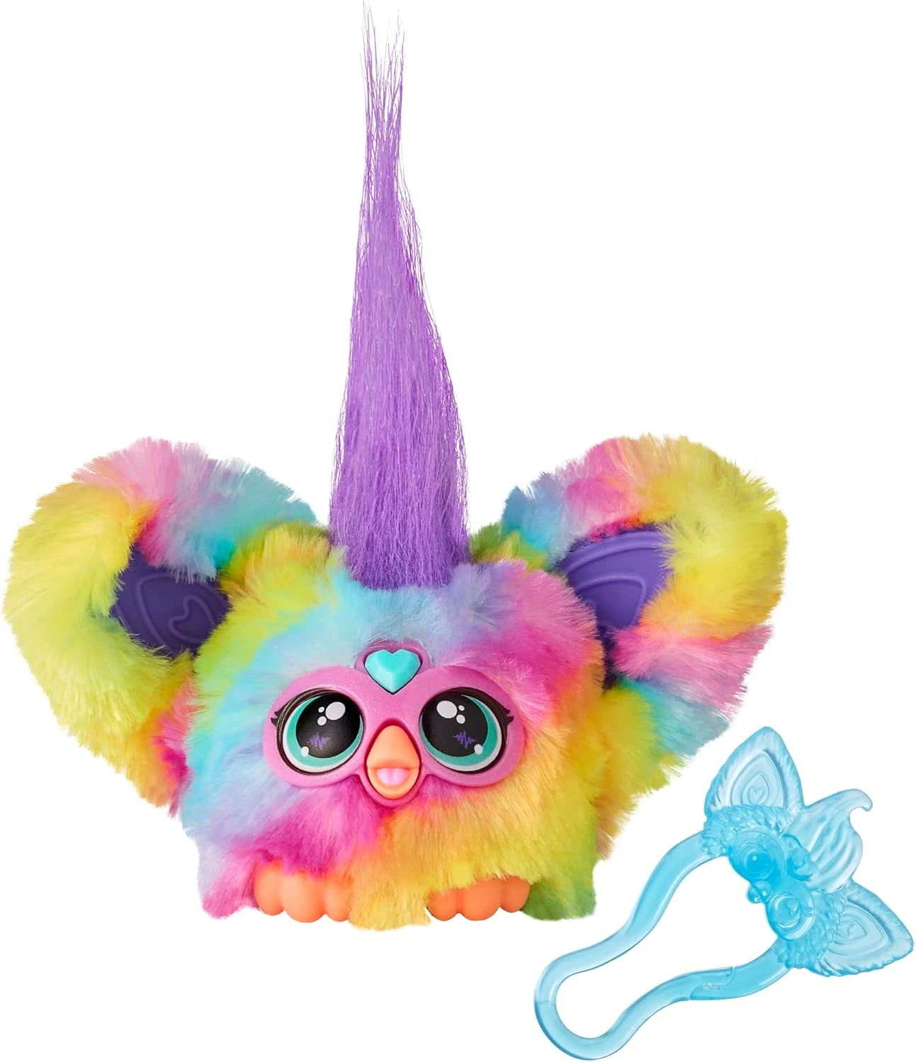Rainbow Ray-Vee Furblet with its removable blue clip