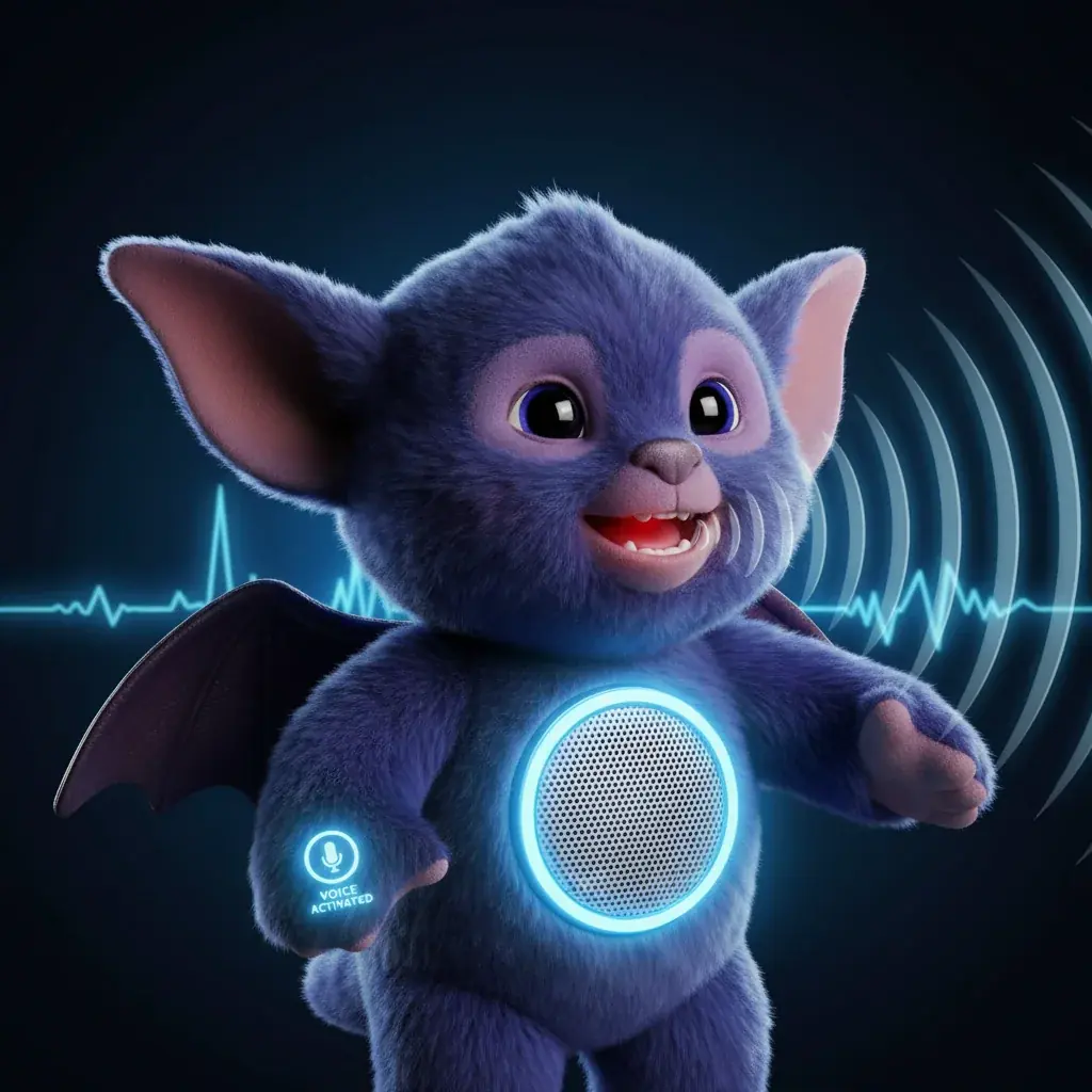 Character interactive toy showing voice features and speaking capabilities