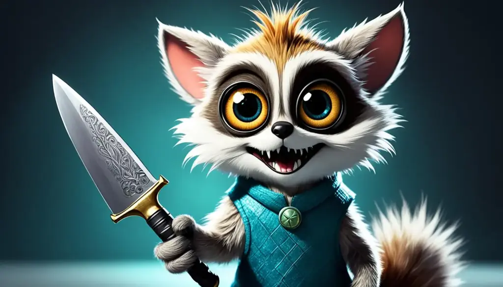 furby with knife