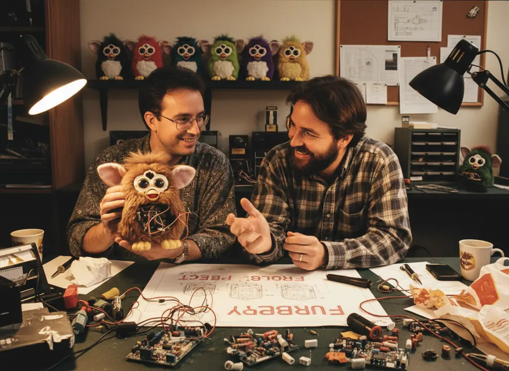 dave hampton and caleb chung furby inventors creating original design