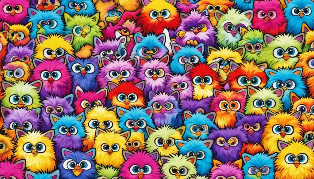 Furby tie dye collection