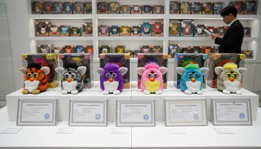 valuable original furby 1998 collection with price tags