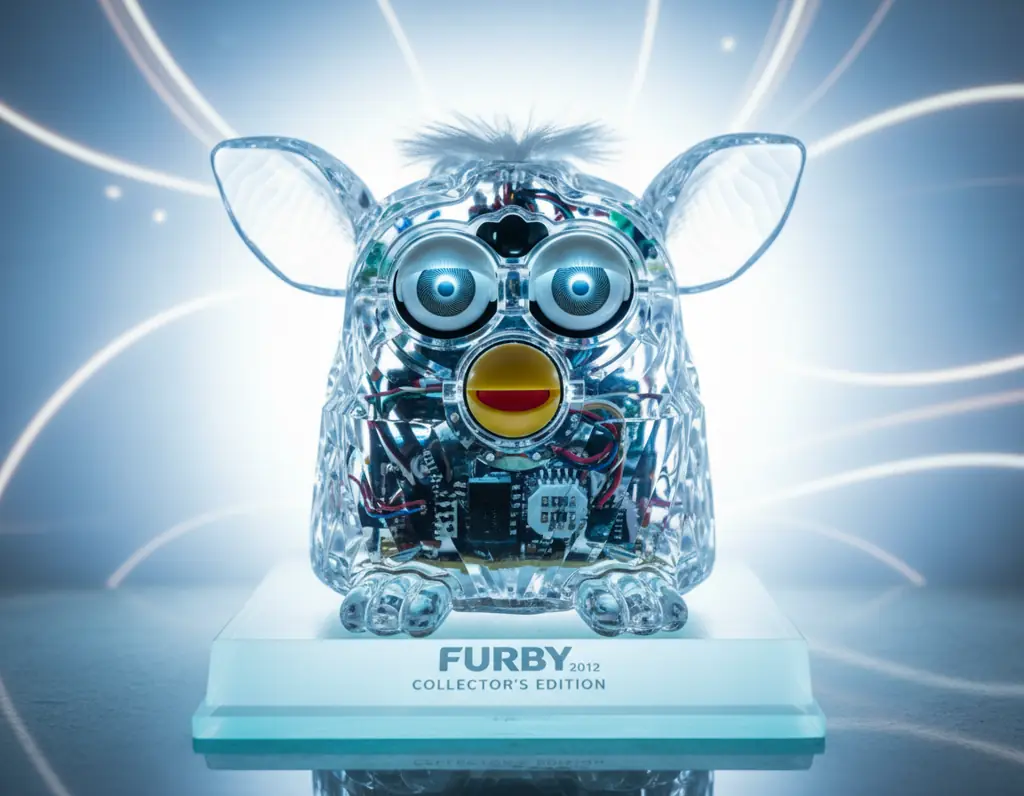 Crystal edition Furby showing premium special edition collectible value