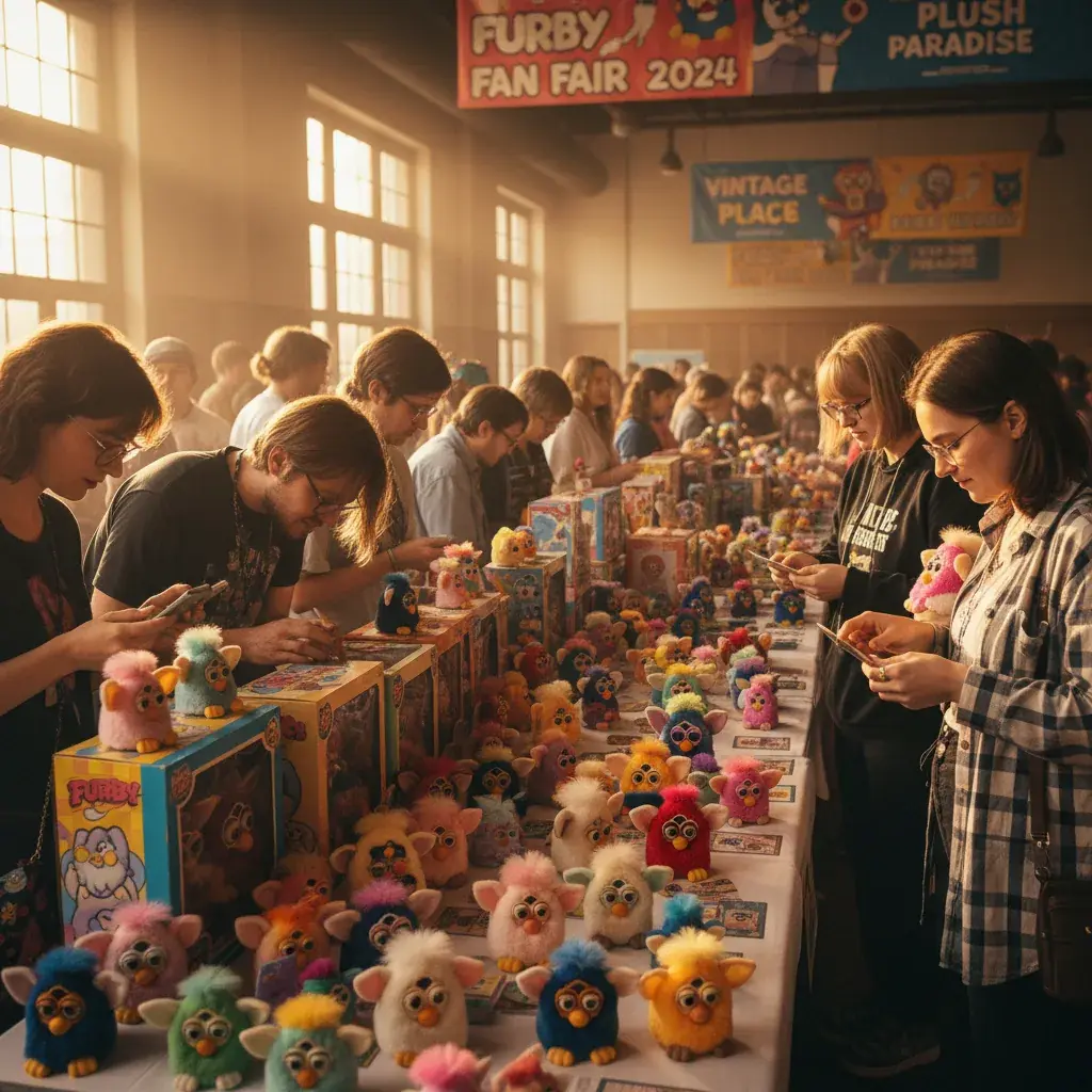 collector convention furby display