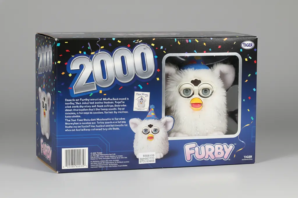 Millennium Furby original packaging verification showing box design and seal details