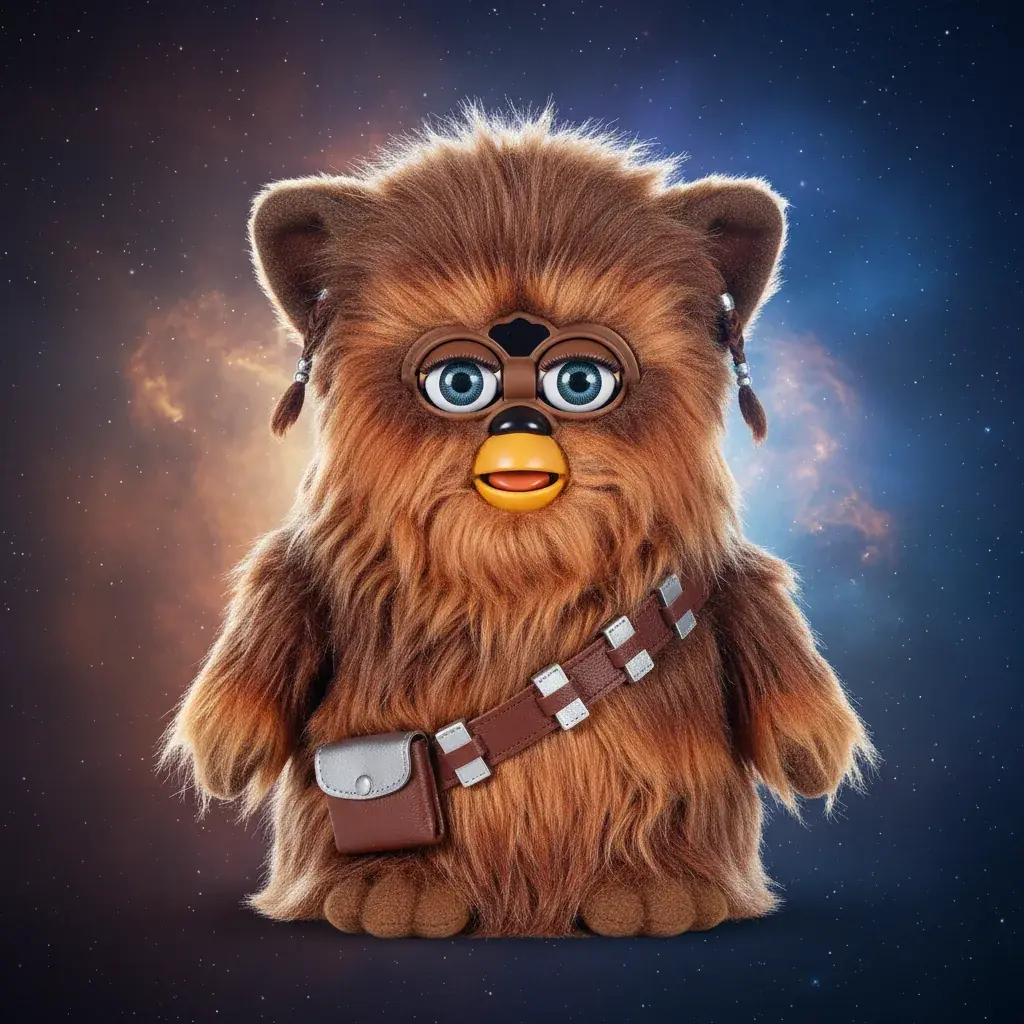2012 Star Wars Furby showing licensed crossover collectible value