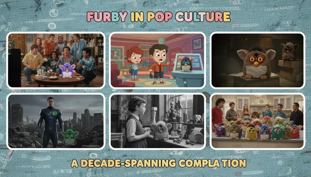 Furby appearing in movies and TV shows