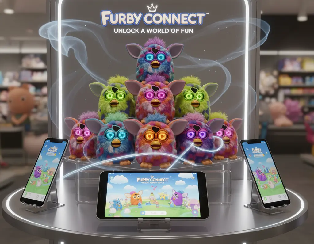 Furby Connect collection with app features and Bluetooth connectivity