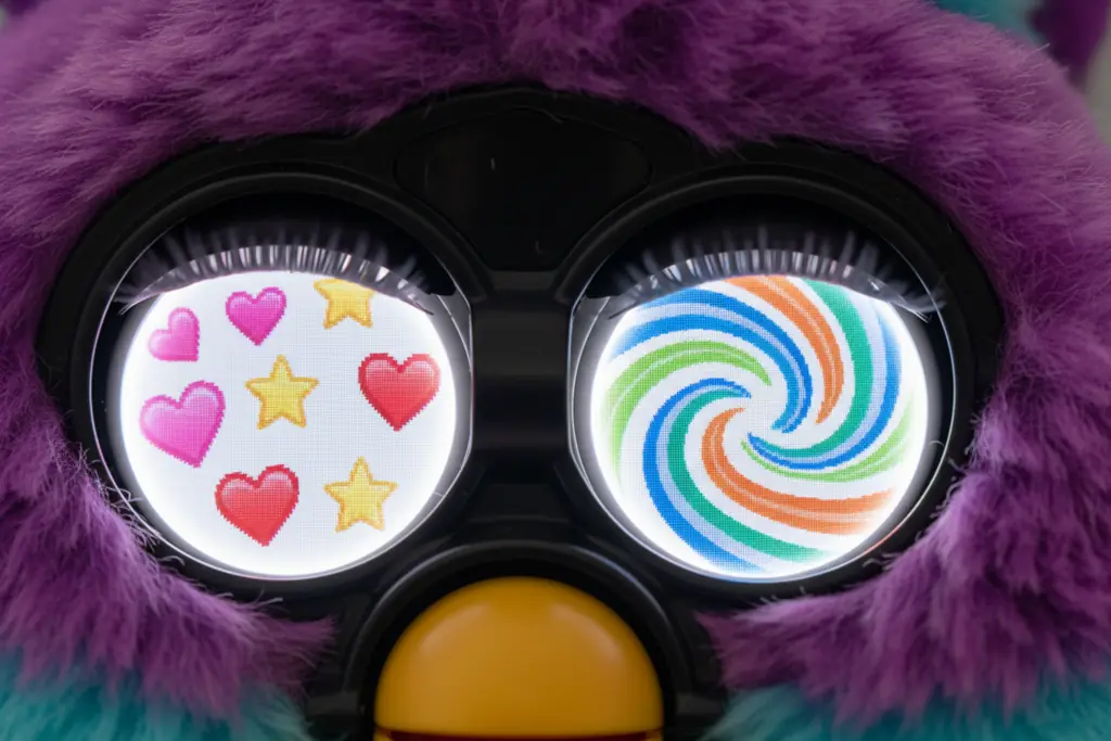 furby color lcd eyes showing various emotional expressions