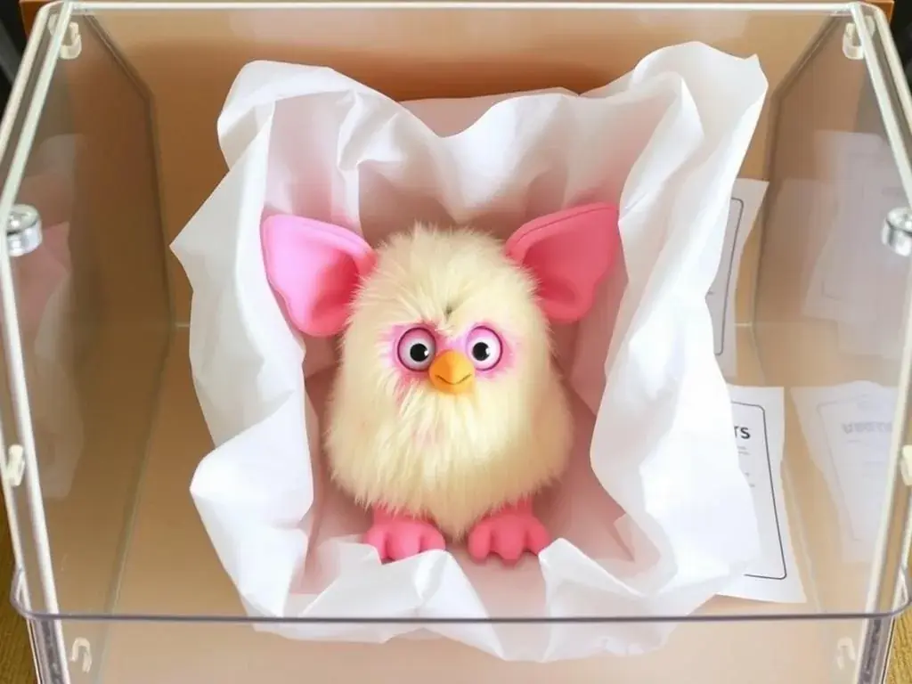 Proper storage methods for collectible Furbies to maintain their value