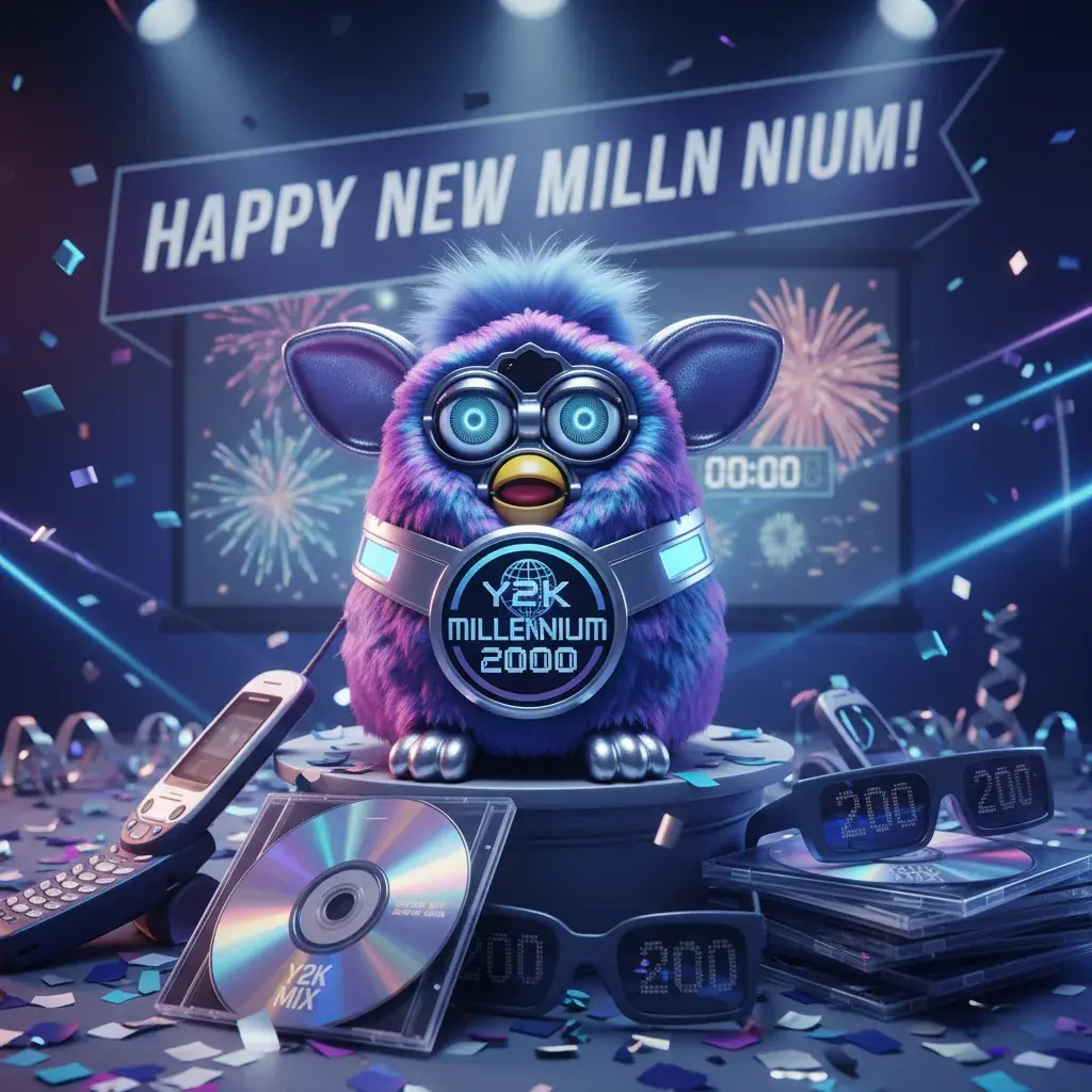 Millennium Furby showing commemorative collectible value and rarity