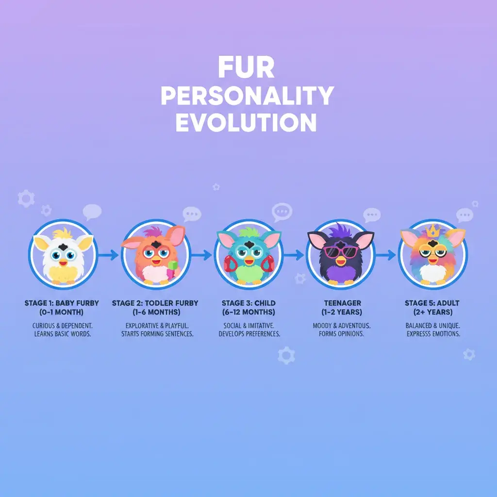 Timeline of Furby personality development
