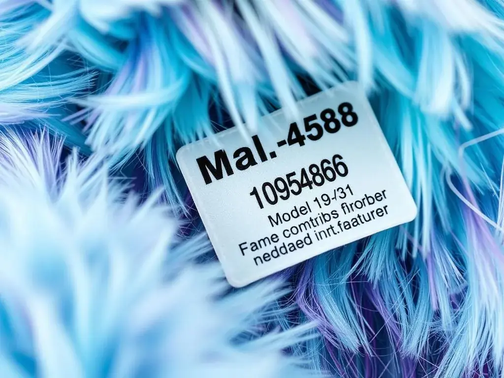 Furby tag and model number showing how to identify rare furby editions