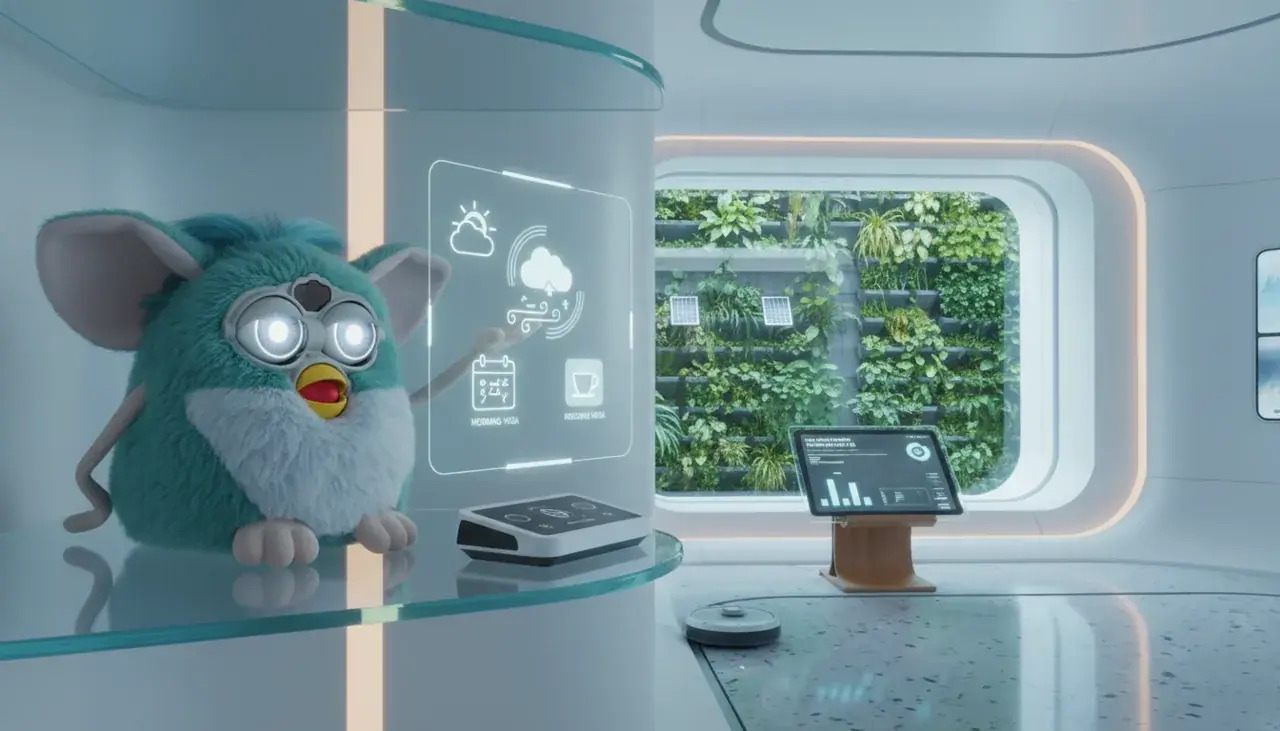 Context-aware Furby responding to environment