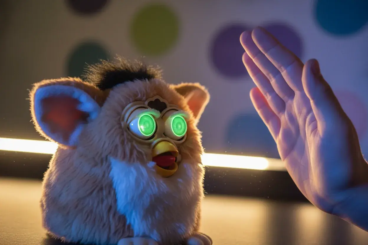 Emoto-Tronic Furby responding to voice commands
