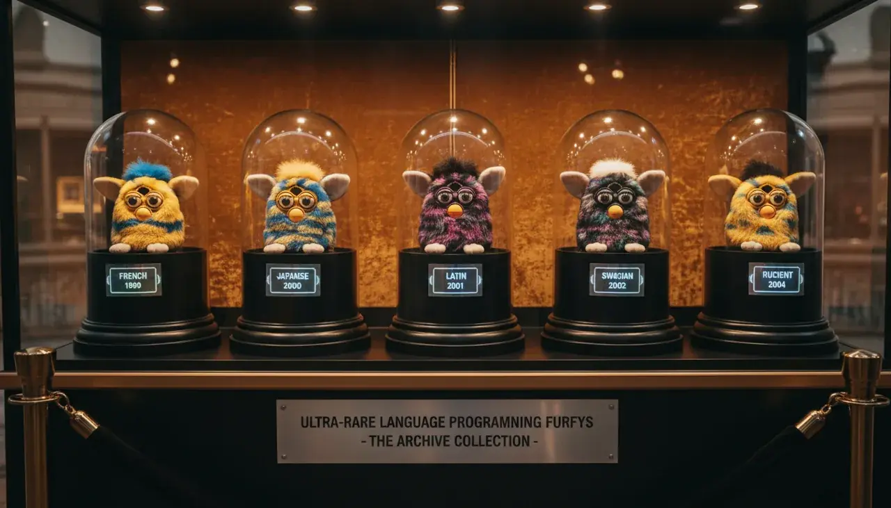 Valuable Furby collection pieces with unique language