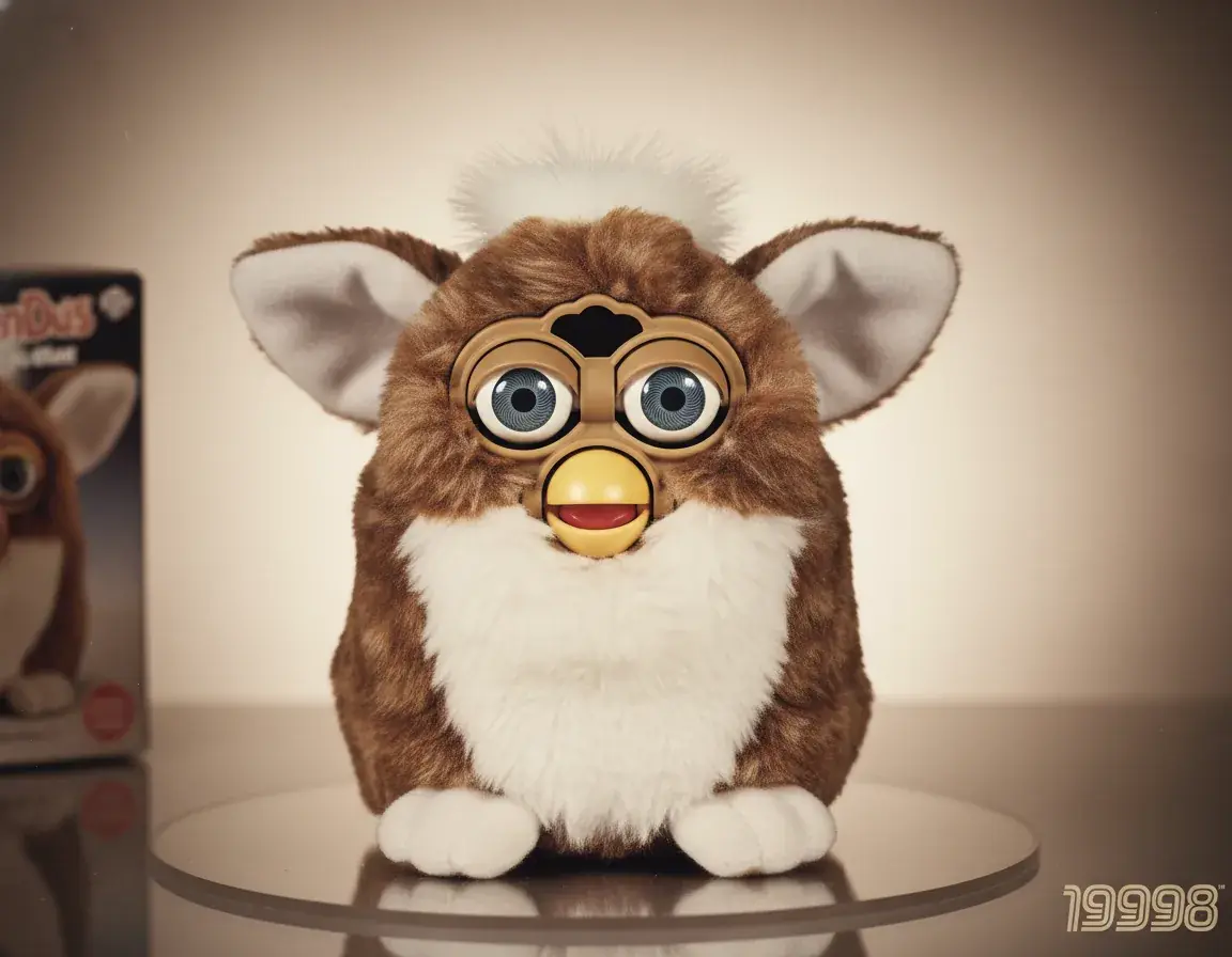 Original 1998 Furby toy in classic colors