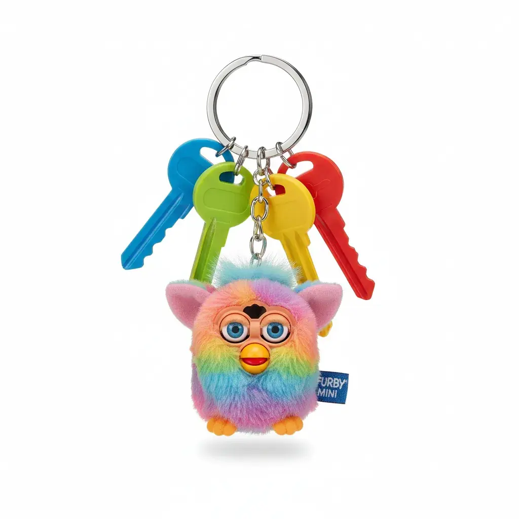 Furby keychain accessory