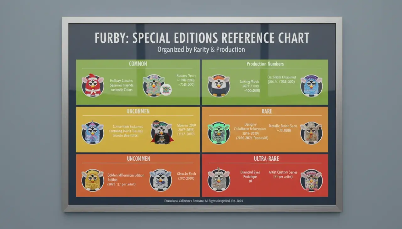 Comprehensive special edition Furby reference chart