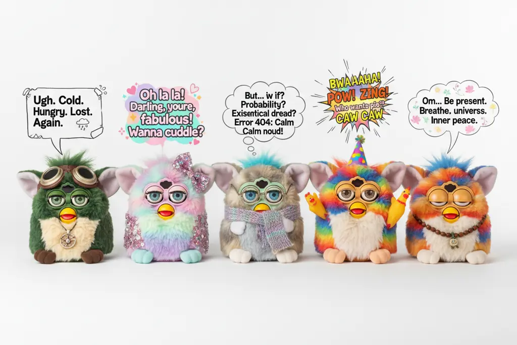furby language personality variations and expression differences