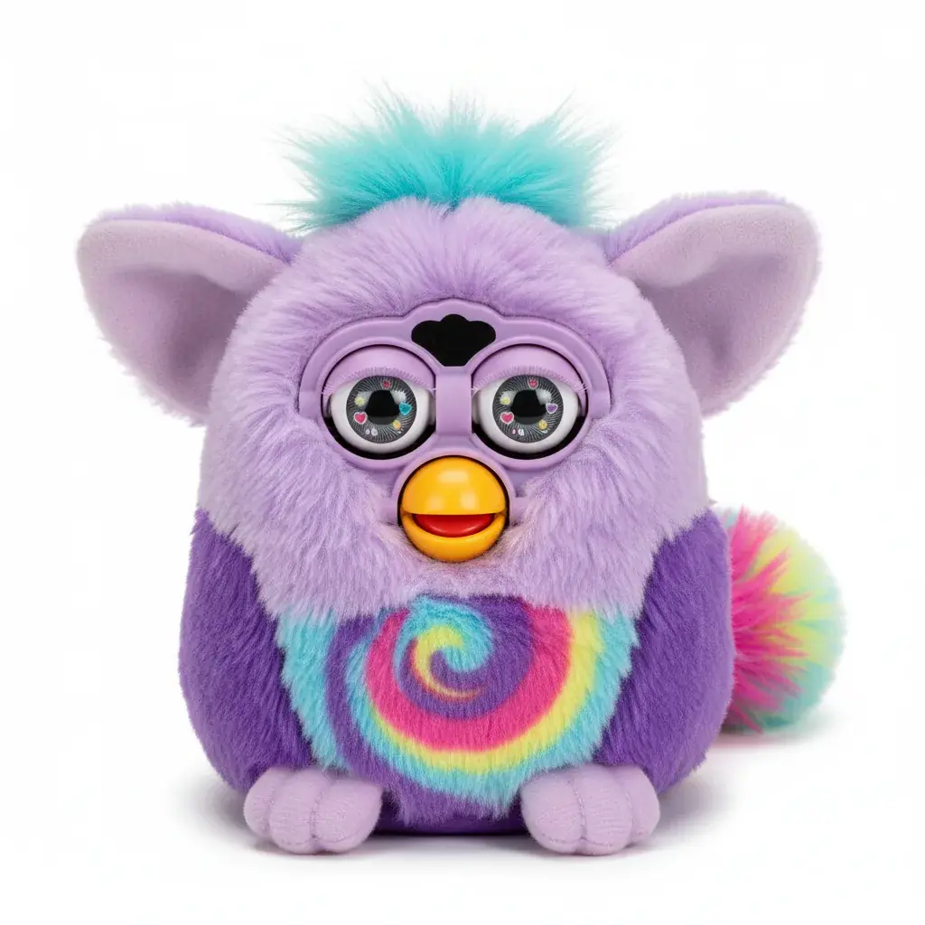 Purple Furby 2025 interactive toy with vibrant colors