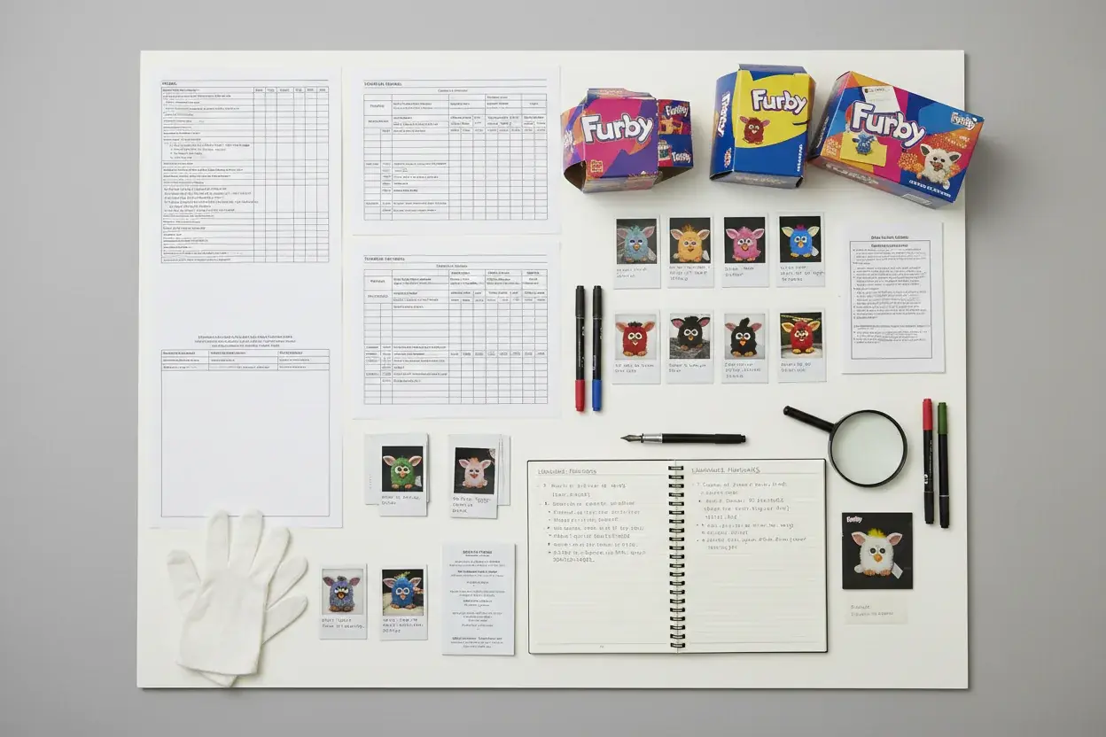 Furby collection documentation materials