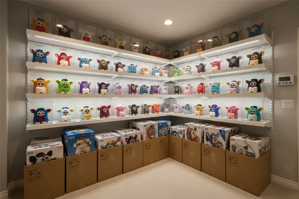 Properly stored Furby collection