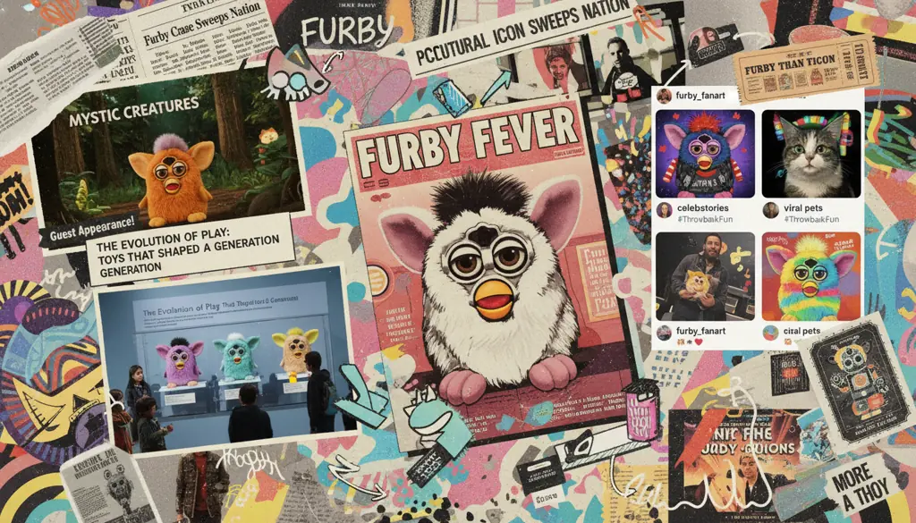 Furby in popular culture collage