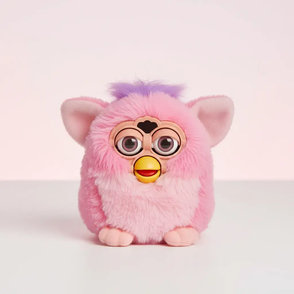 Pink Furby Furblet Dah-Tee mini electronic plush toy