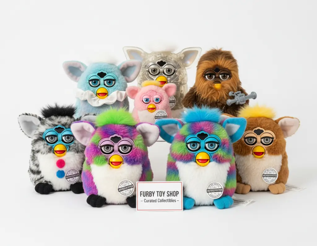 Furby Toy Shop collection showcase demonstrating quality authenticated collectibles available