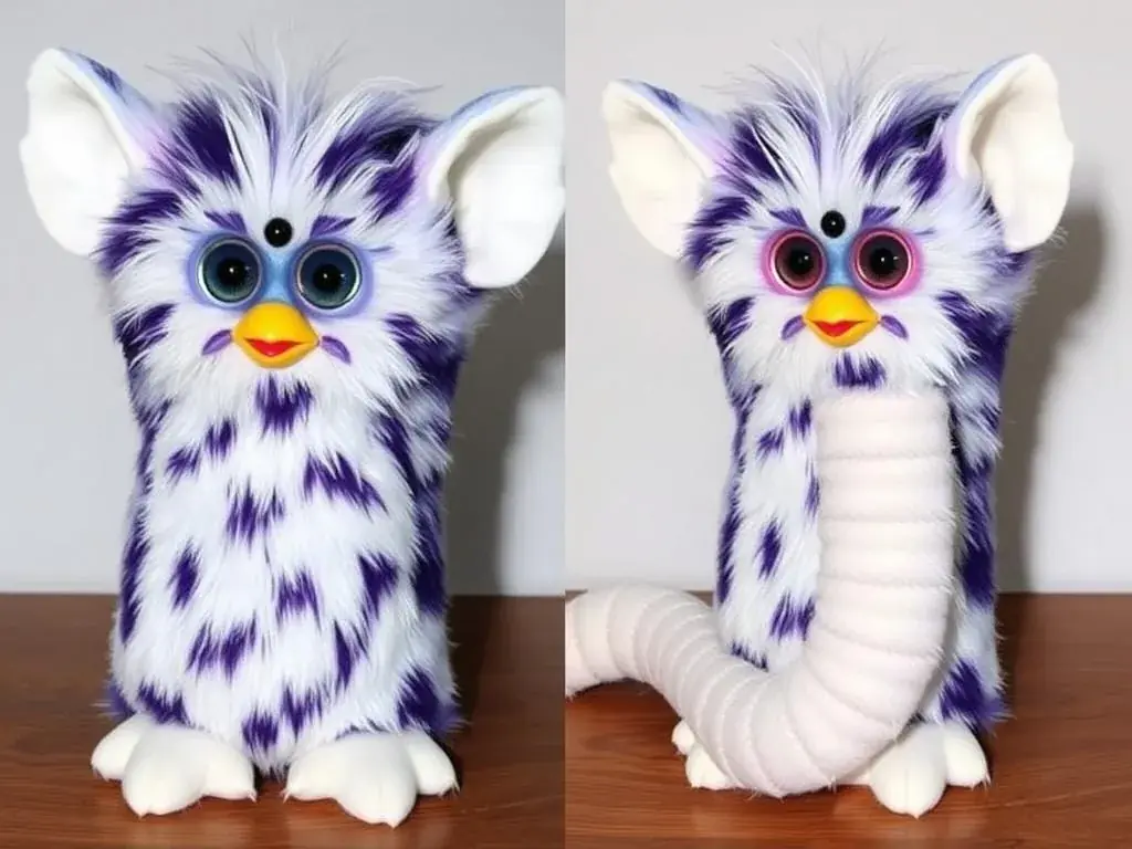 The original Long Furby that started the cursed Furby trend
