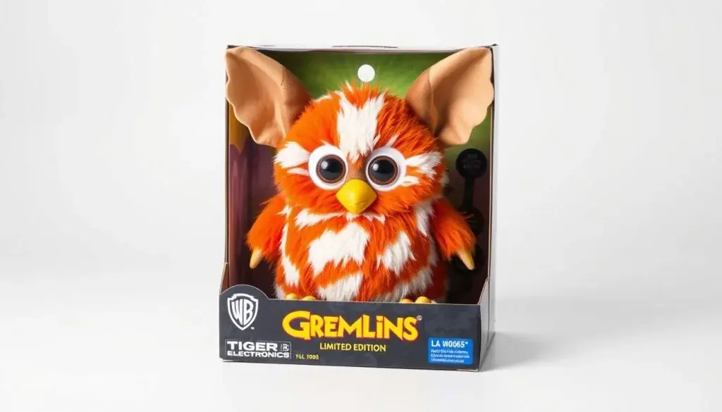 Limited edition Gizmo Furby released in 1999 after Warner Bros. and Tiger Electronics reached an agreement Limited edition Gizmo Furby released in 1999 after Warner Bros. and Tiger Electronics reached an agreement