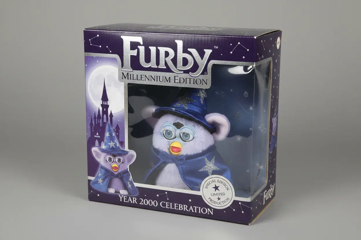 Wizard Furby in original millennium packaging