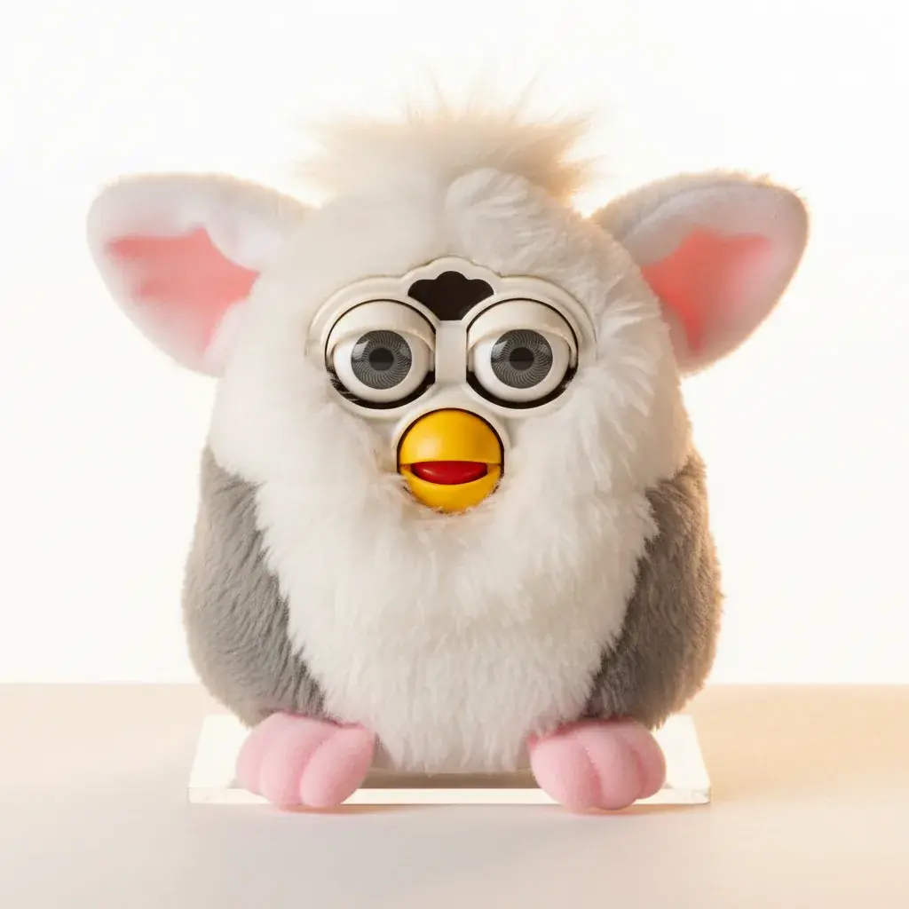 Classic 1998 original Furby showing iconic design and vintage appeal