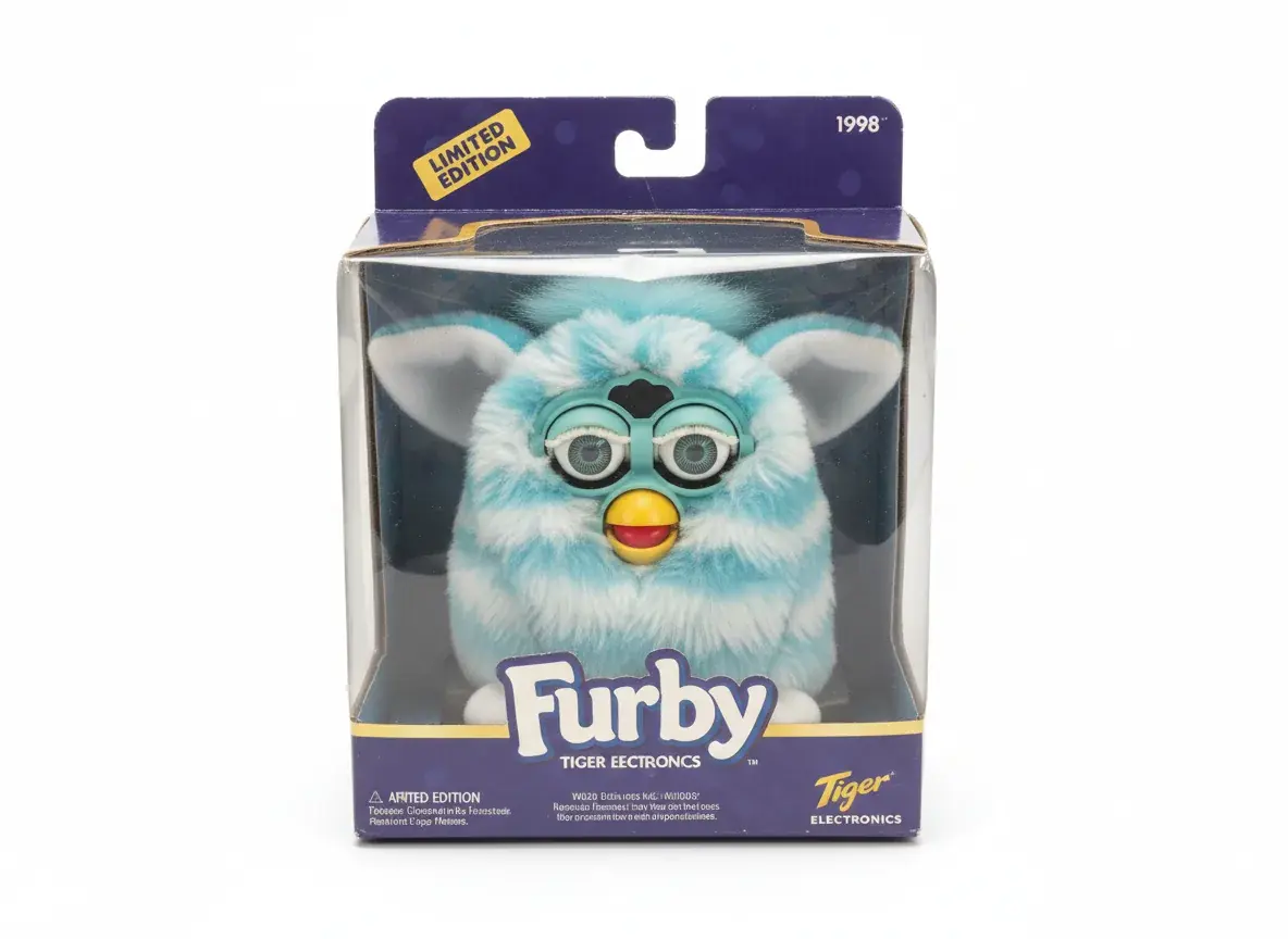 Rare limited edition Furby in original packaging demonstrating collectible value