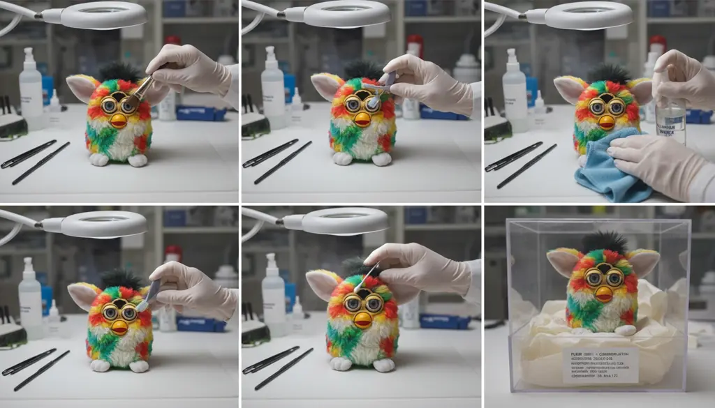 gentle furby cleaning process