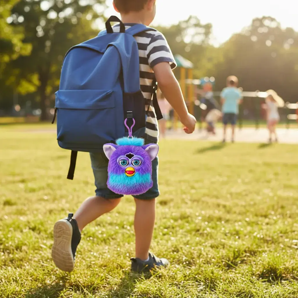 Furby backpack clip companion