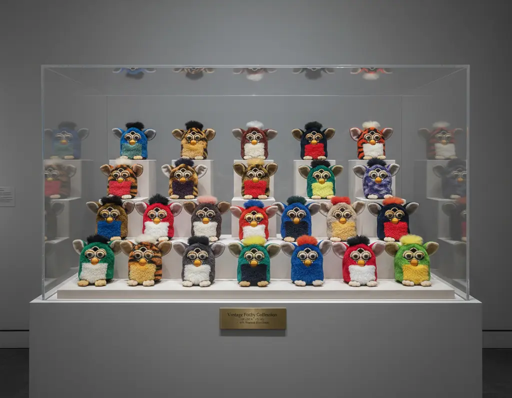 proper vintage Furby storage and preservation display case