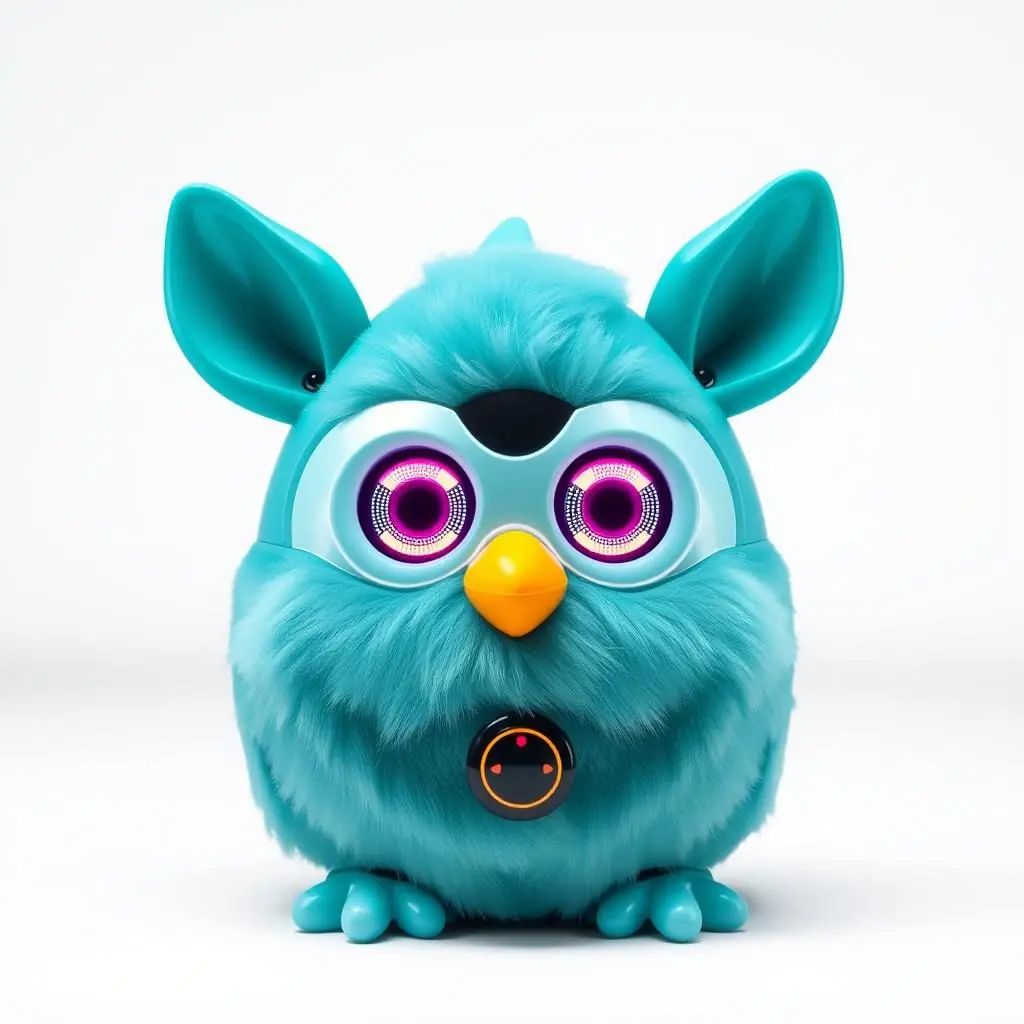 Furby Connect with Bluetooth antenna and color LCD eyes