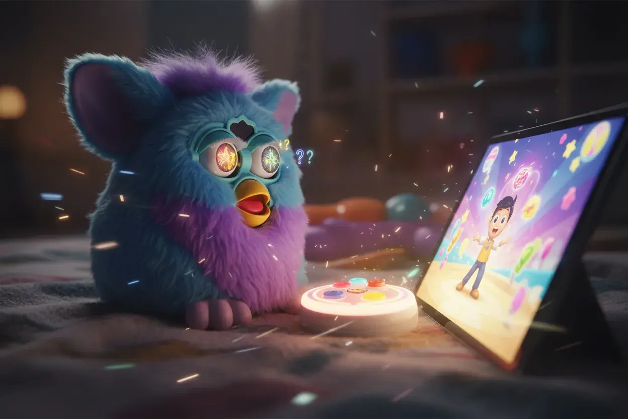 Furby Connect watching videos and responding