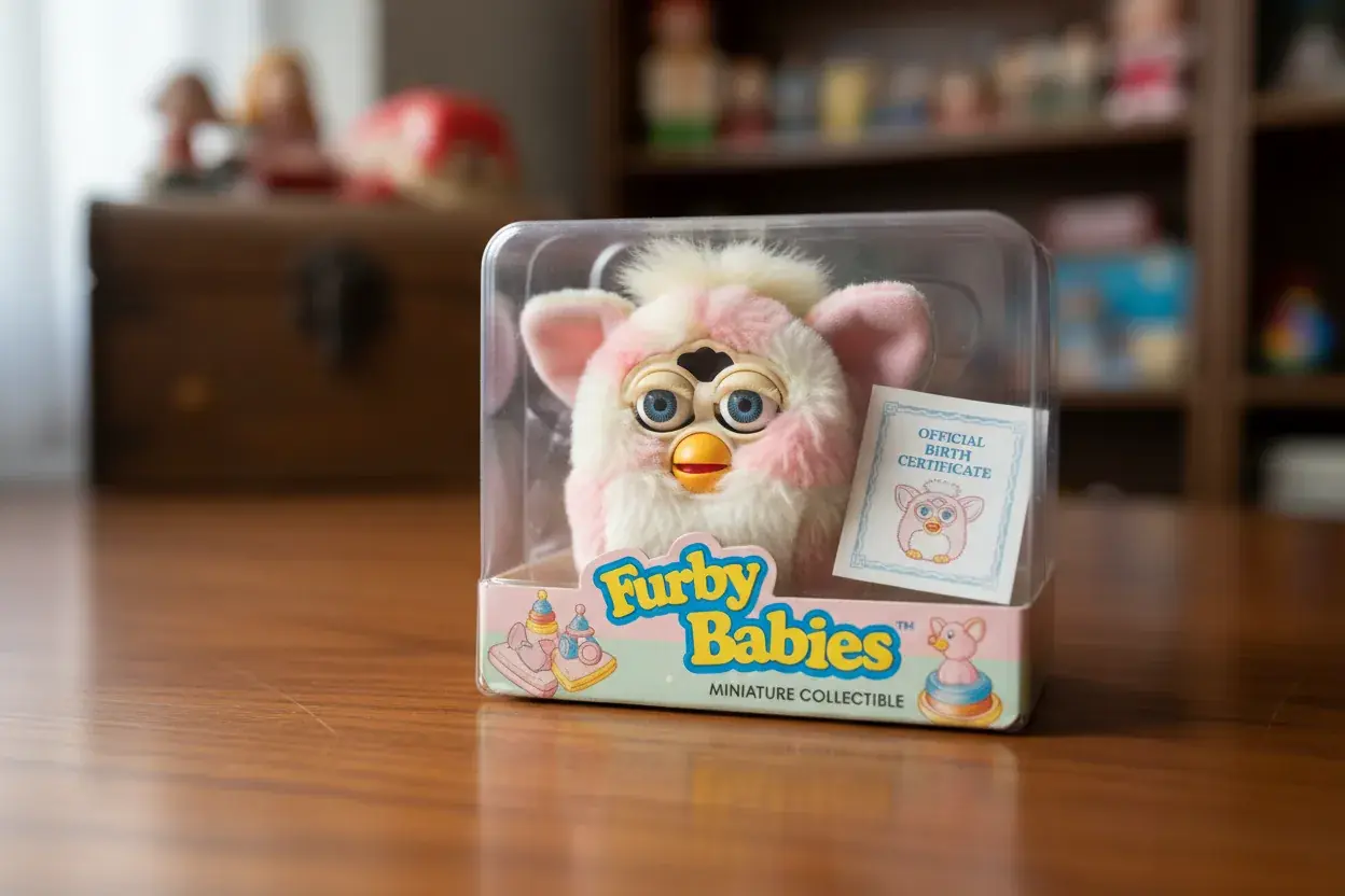 edition Furby Babies small vintage collectible with original documentation