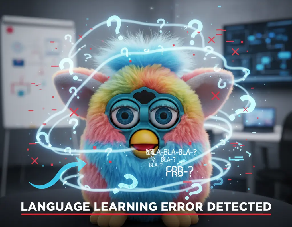 Furby stuck in language progression