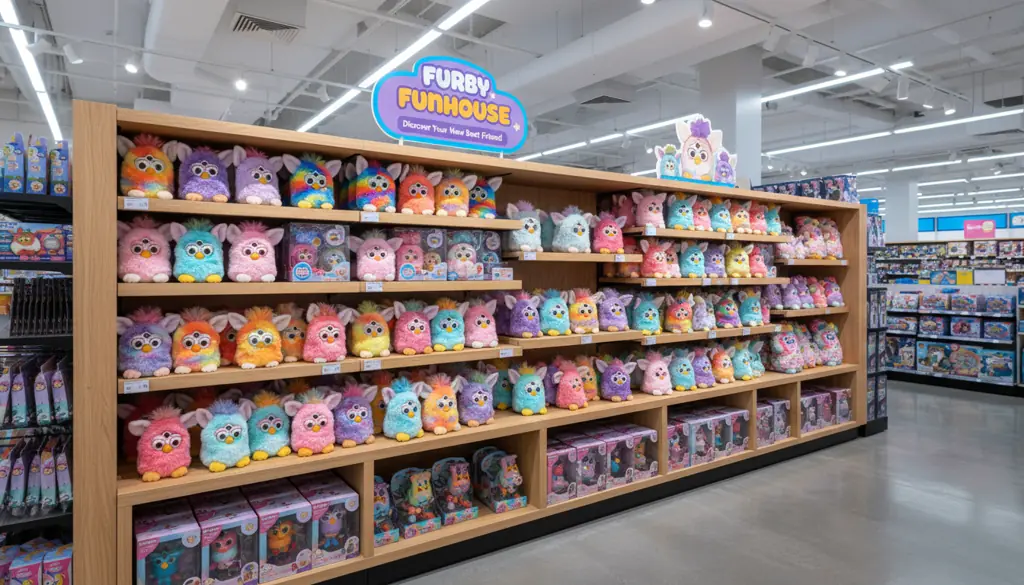 Furby Toy Shop store display showing wide selection and quality products