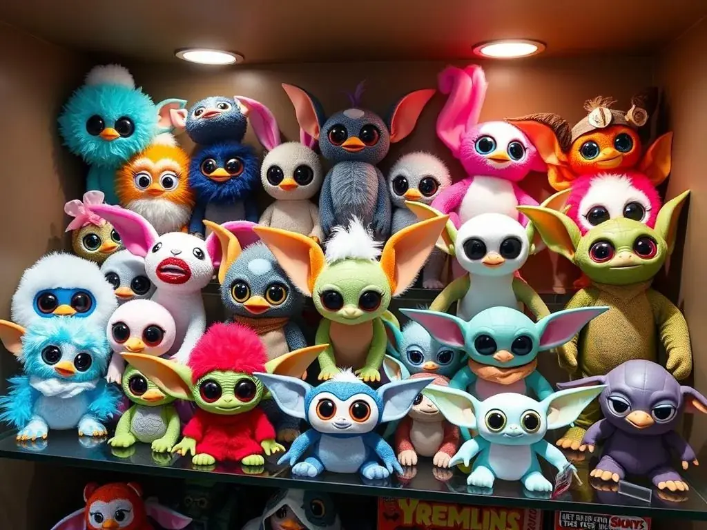 Modern toys showing design influence from both Furbies and Gremlins Modern toys showing design influence from both Furbies and Gremlins
