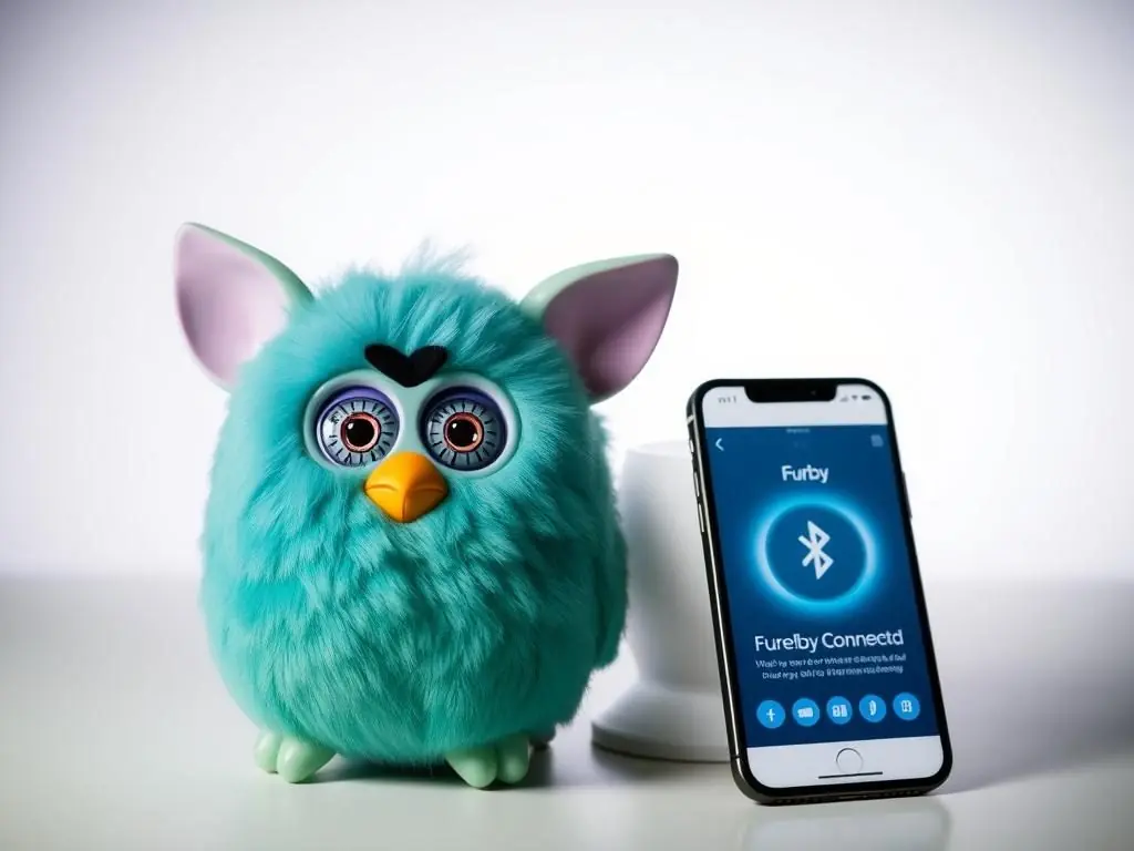 2016 Furby Connect with Bluetooth technology representing recent history of Furby
