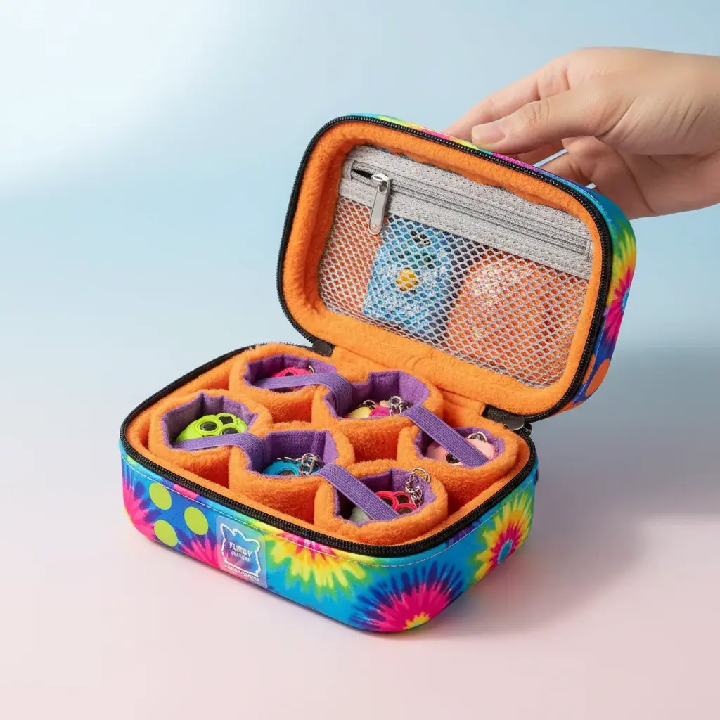 protective carrying case for furby keychain storage
